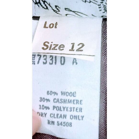 NOS with tags, VTG, 70-80s cashmere and wool wrap skirt size 12 - Picture 10 of 10